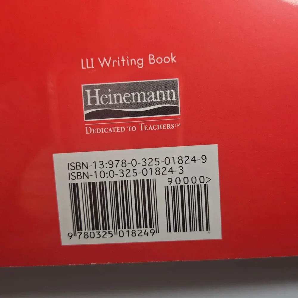 My Writing Book, Fountas and Pinnell LLI Heinemann Red Name Field